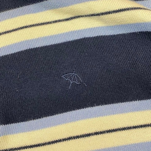 Arnold Palmer Pima Cotton Striped Quarter Zip Pullover Golf Sweater Men's S - Picture 4 of 7